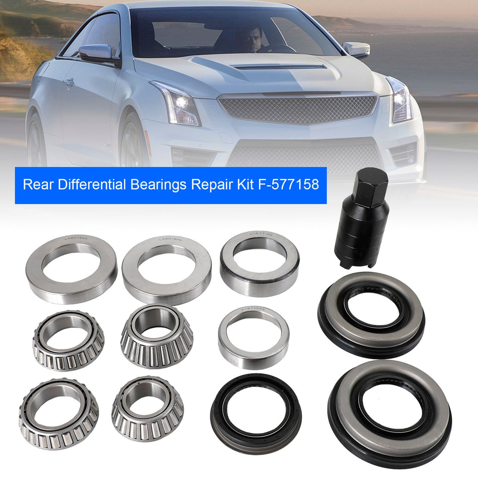 Cadillac CTS 2014-2019 V4 V6 Differentiallager hinten Reparatursatz F-577158 Lm50134R 22993016 92230584 F-574658