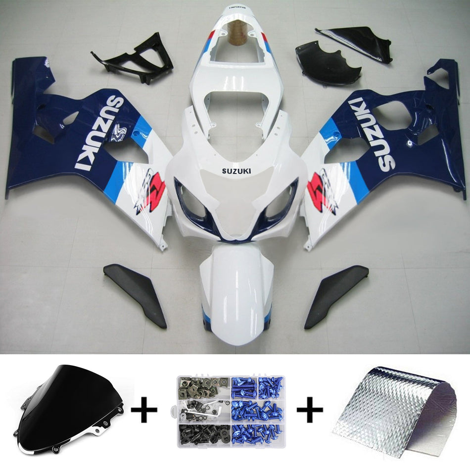 Amotopart Suzuki GSXR 600/750 2004-2005 Kit de carénage Corps Plastique