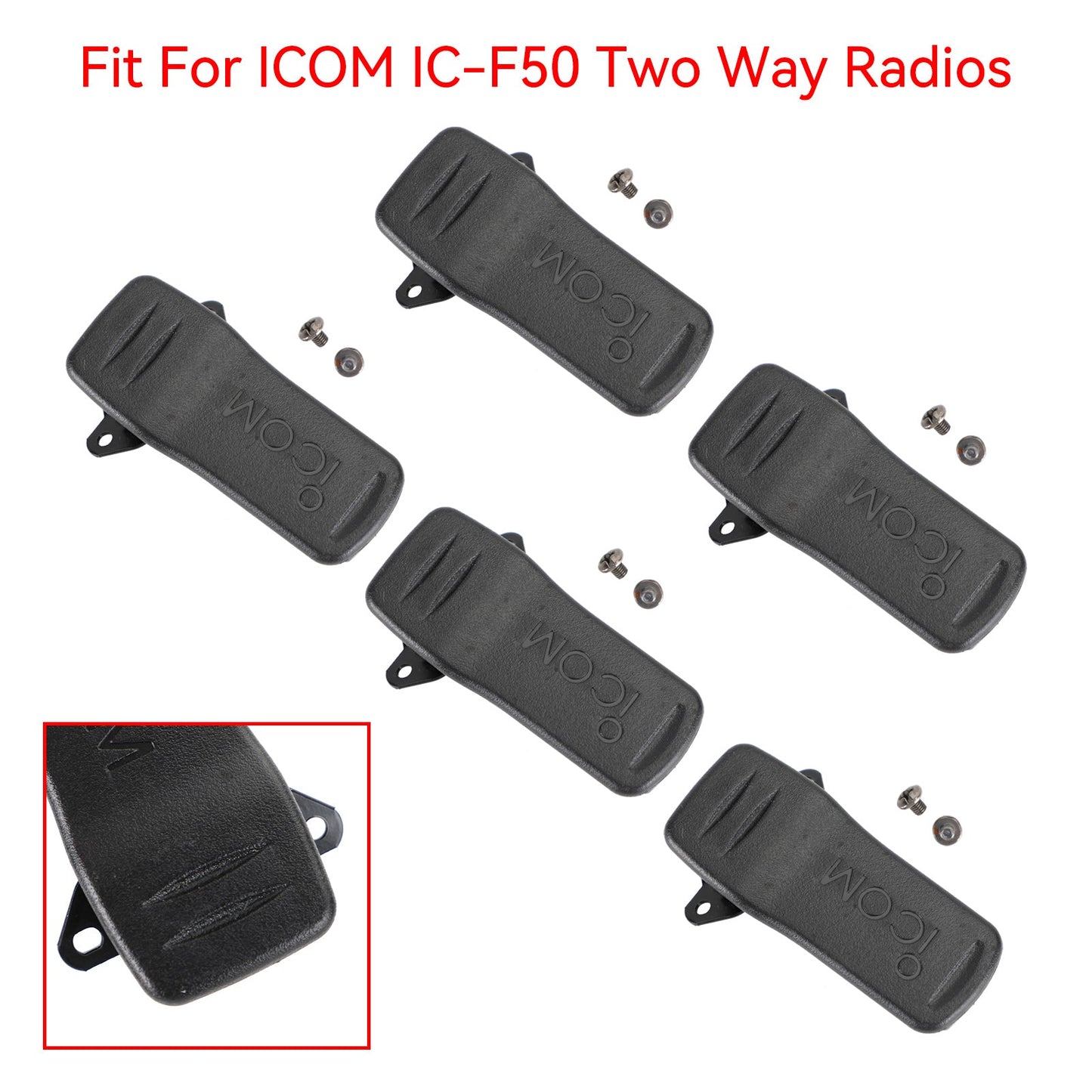 1 Stück/5 Stück MB-98 Ges??tasche Clip Gürtelclip passend für ICOM IC-F50 Walkie Talkie