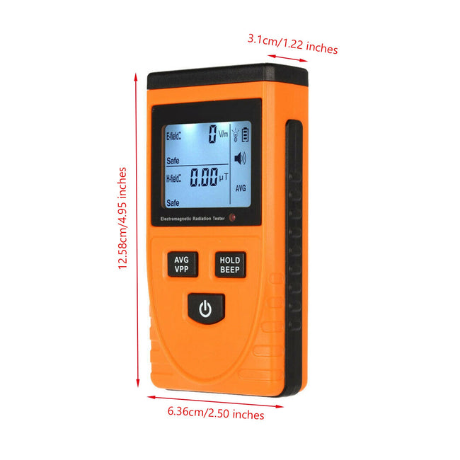 Testeur de dosimètre de compteur EMF de détecteur de rayonnement de champ électromagnétique d'affichage à cristaux liquides numérique