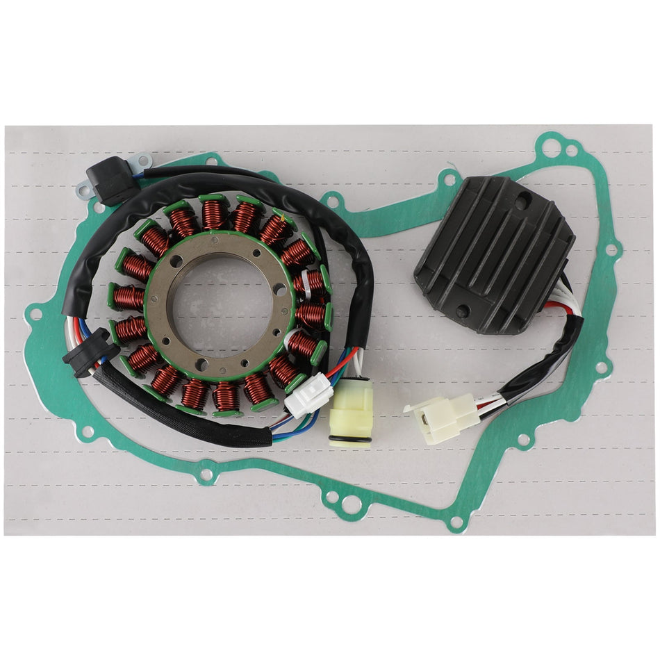 Magneto Stator+Spannungsgleichrichter+Dichtung für Yamaha Big Bear 400 YFM400 00-01 FedEx Express Generikum