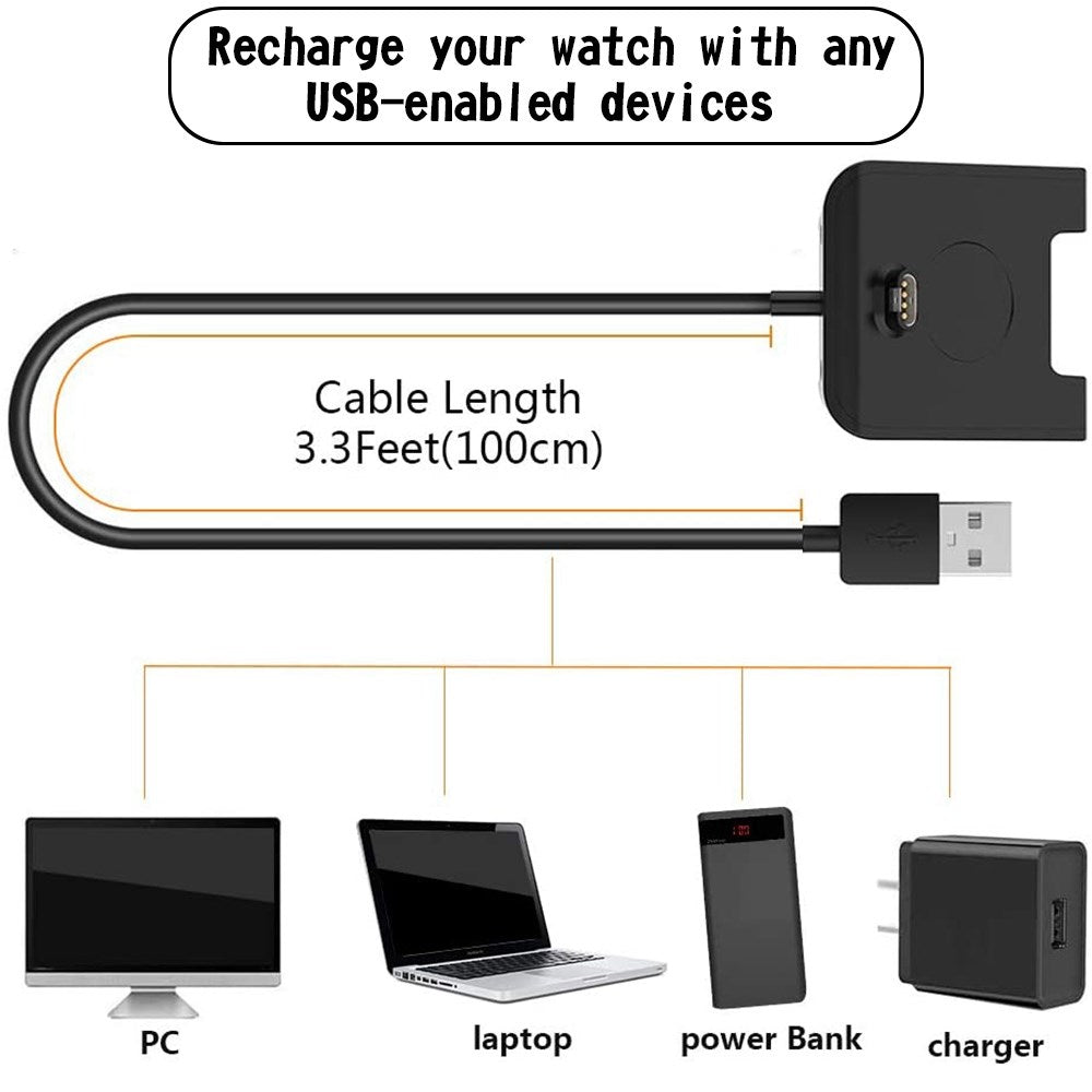 USB-Ladestation Dock Kabel Ladegerät fit für Garmin Fenix 5 5s 5x Plus Uhr