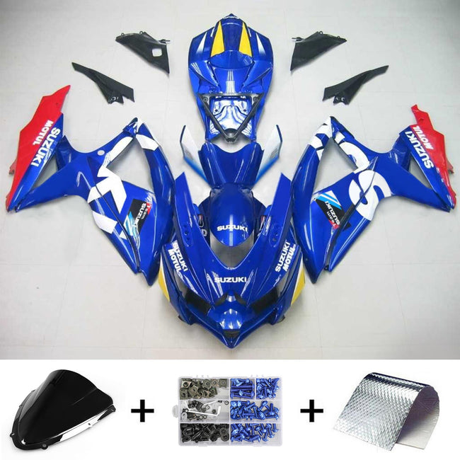 Amotopart Suzuki GSXR 600/750 2008-2010 Verkleidungskit Karosserie Kunststoff ABS K8