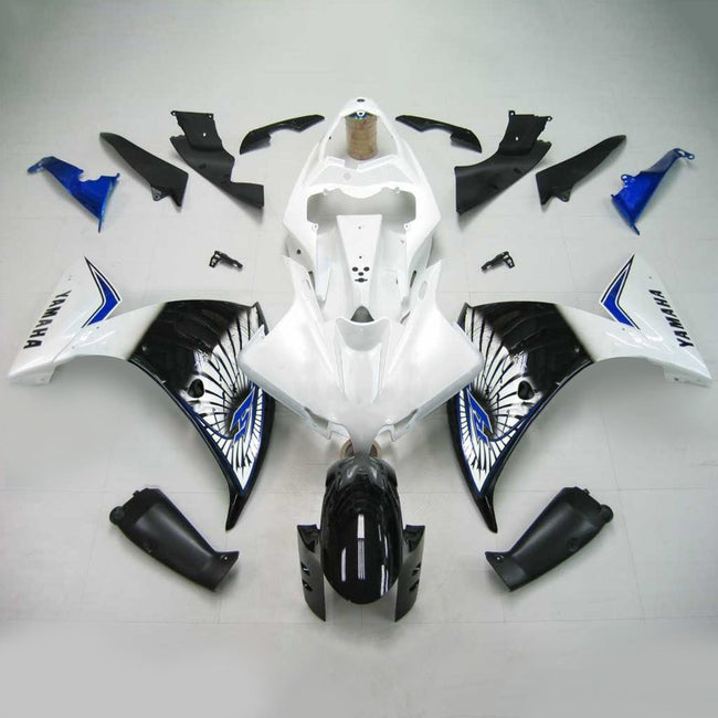 Amotopart Yamaha 2012-2014 YZF 1000 R1 White Black Fearing Kit