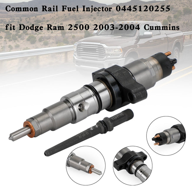 1pcs/6pcs Common Rail Fuel Injector 0445120255 Fit Dodge Ram 2500 2003-2004 Cummins Generikum