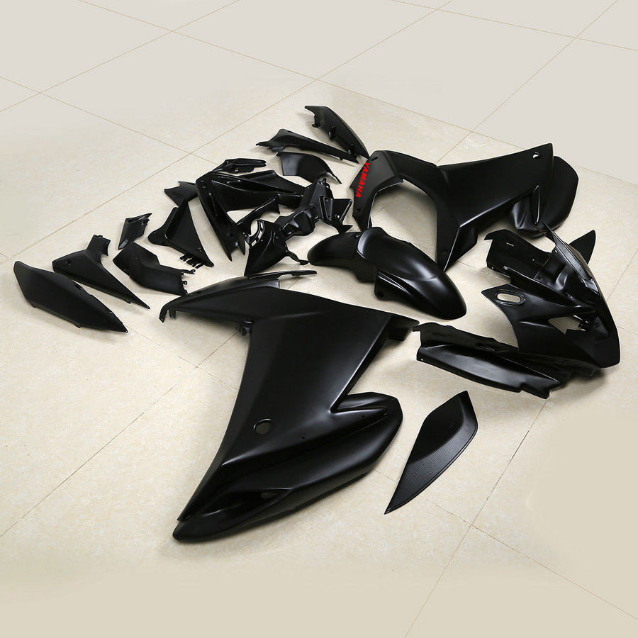 Amotopart 2009-2015 Yamaha FZ6R Kit de carénage noir