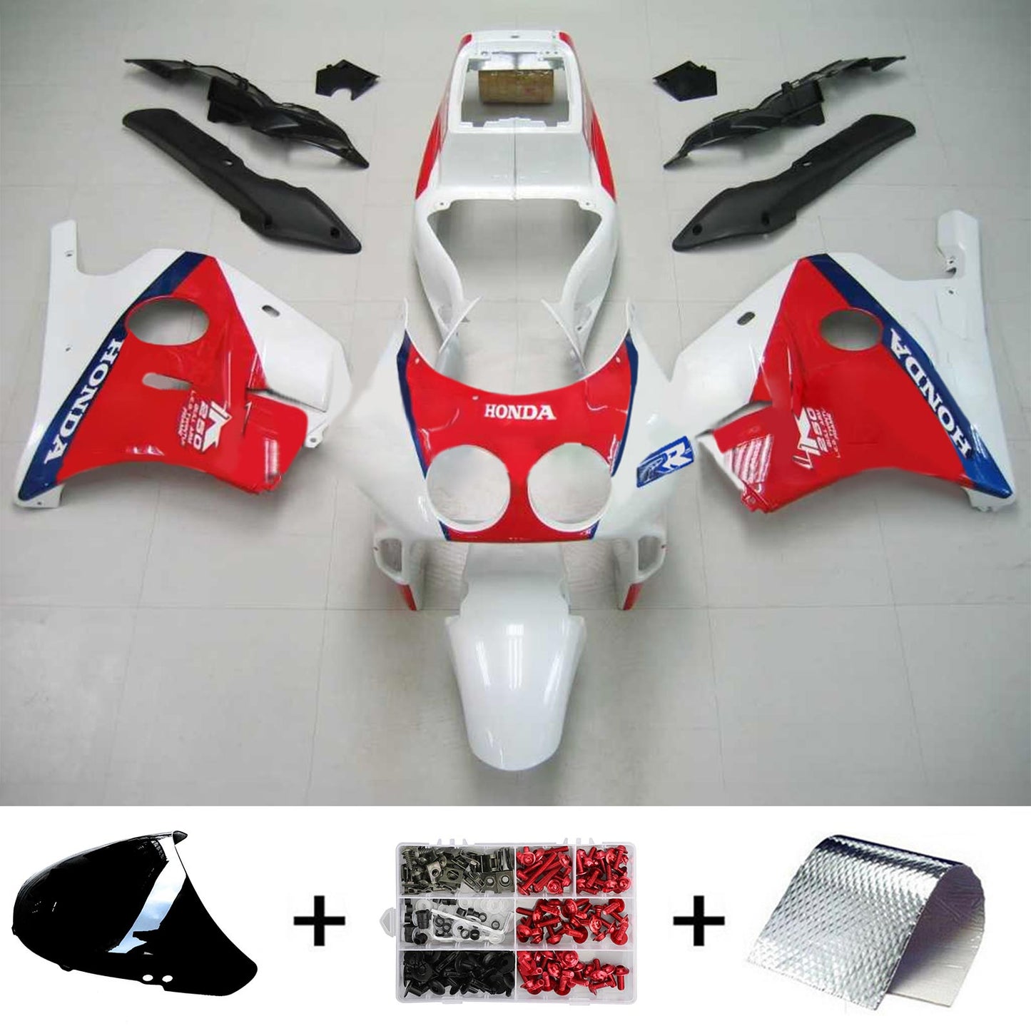 Amotopart 1990-1998 Honda CBR250RR MC22 Verkleidungssatz