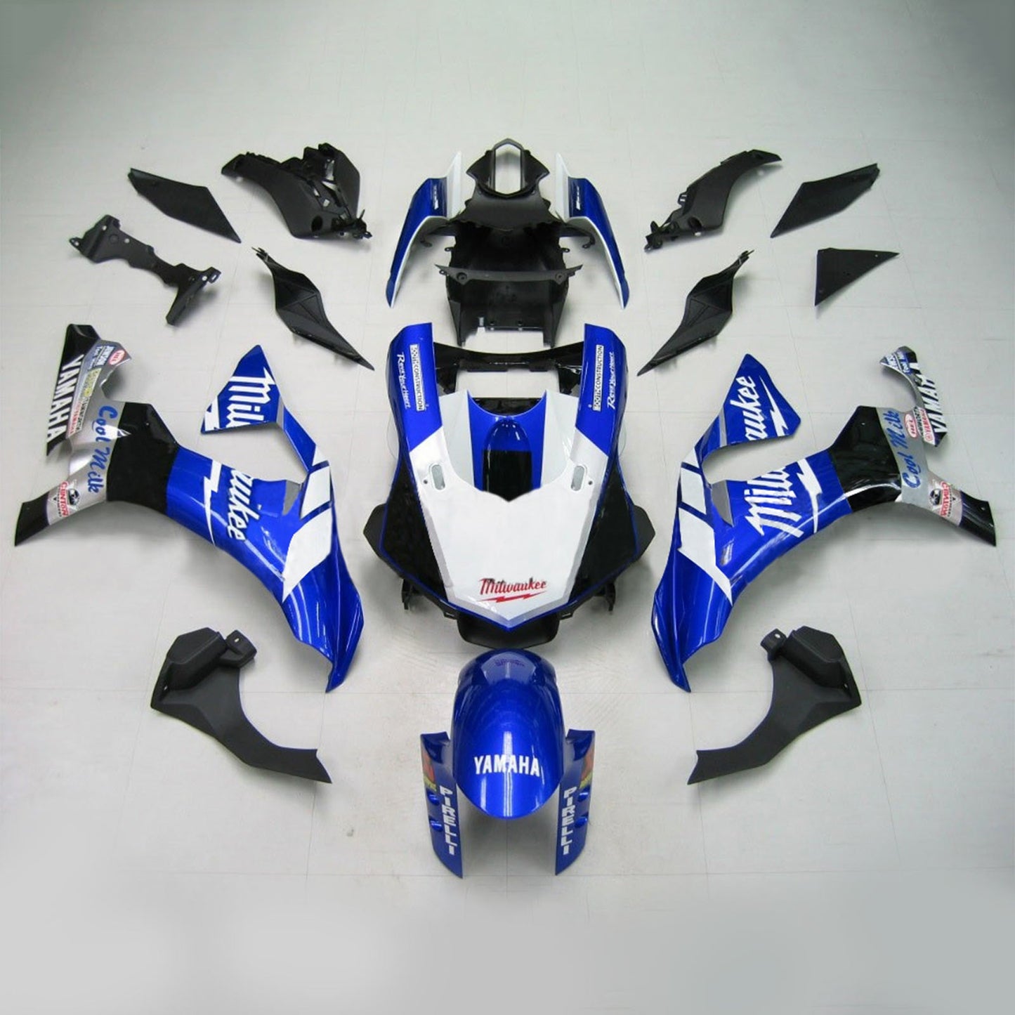 Kit carrosserie Amotopart Yamaha YZF R1 2020-2022 photos plastiques