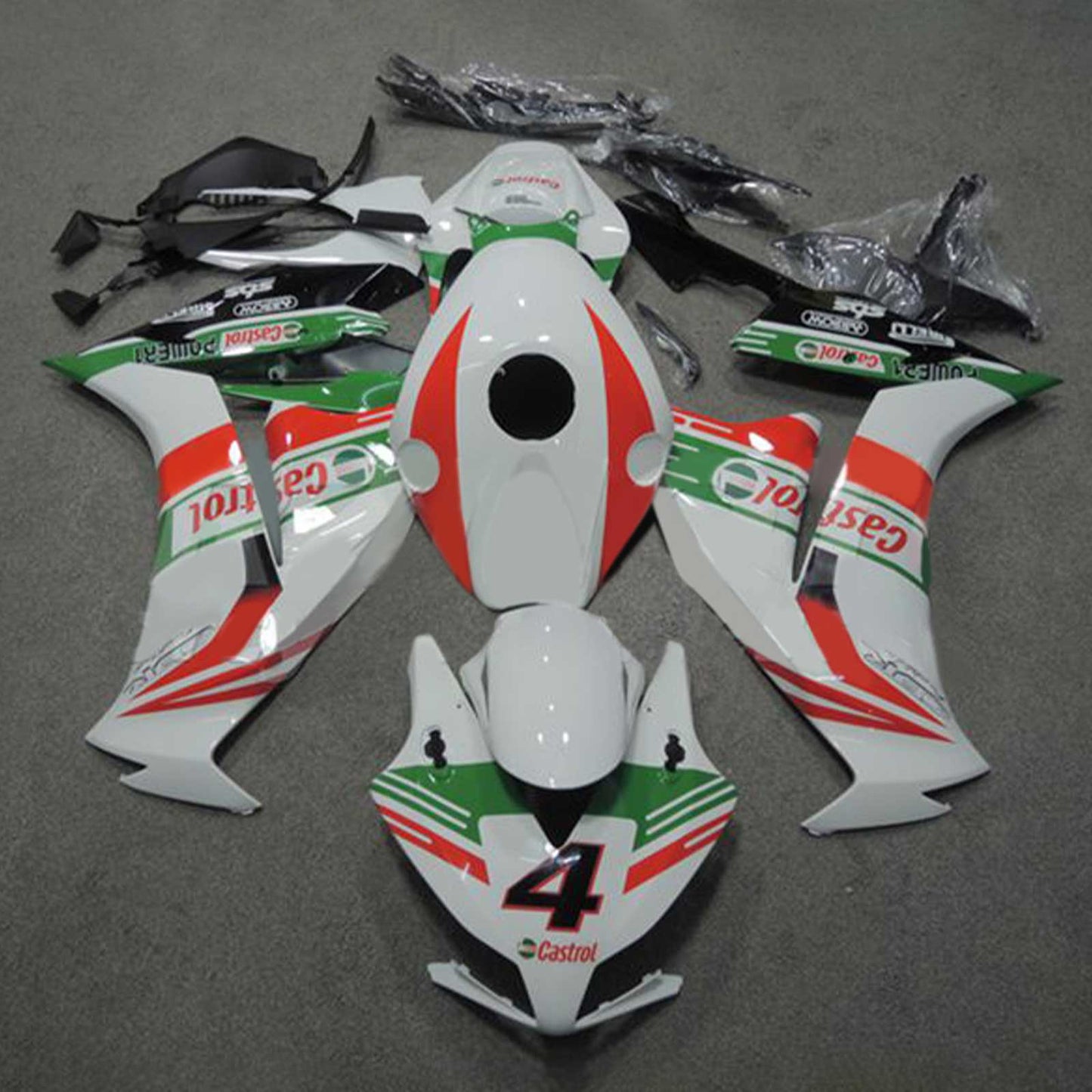 Amotopart Honda CBR1000RR 2012–2016 Verkleidungsset, Karosserie, Kunststoff, ABS