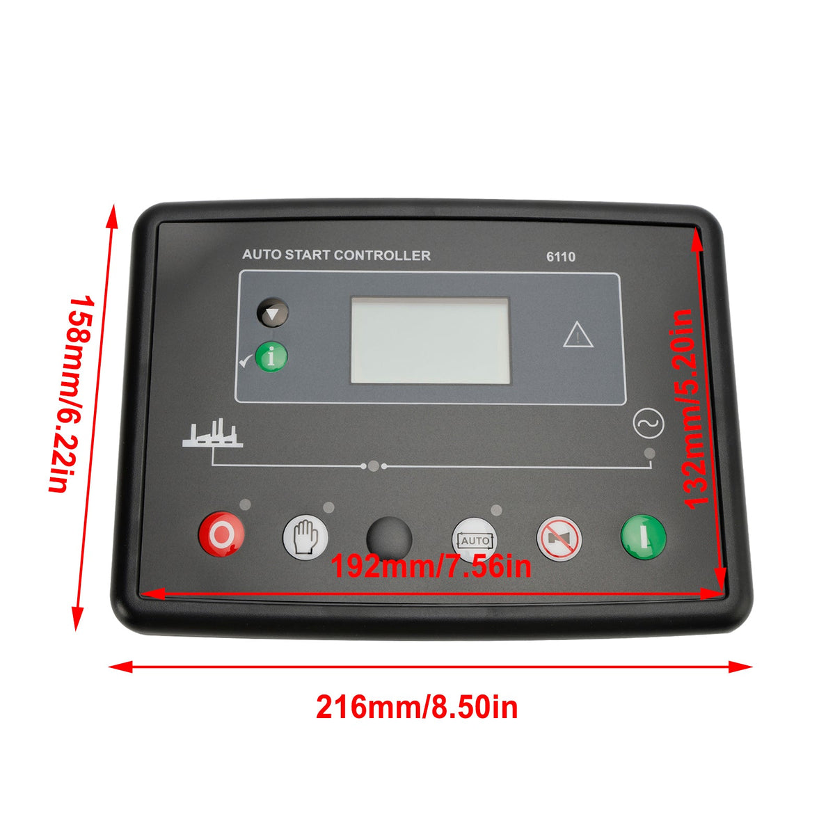Vikye DSE720 Generator-Autostart-Bedienfeld für Ersatzteile der Tiefsee- Elektronik, Steuerung des Generator-Steuermoduls für automatischen/manuellen/Fernstart Vikye DSE720 Generator-Autostart-Bedienfeld für Ersatzteile der Tiefsee- Elektronik, Steuerung des Generator-Steuermoduls für automatischen/manuellen/Fernstart