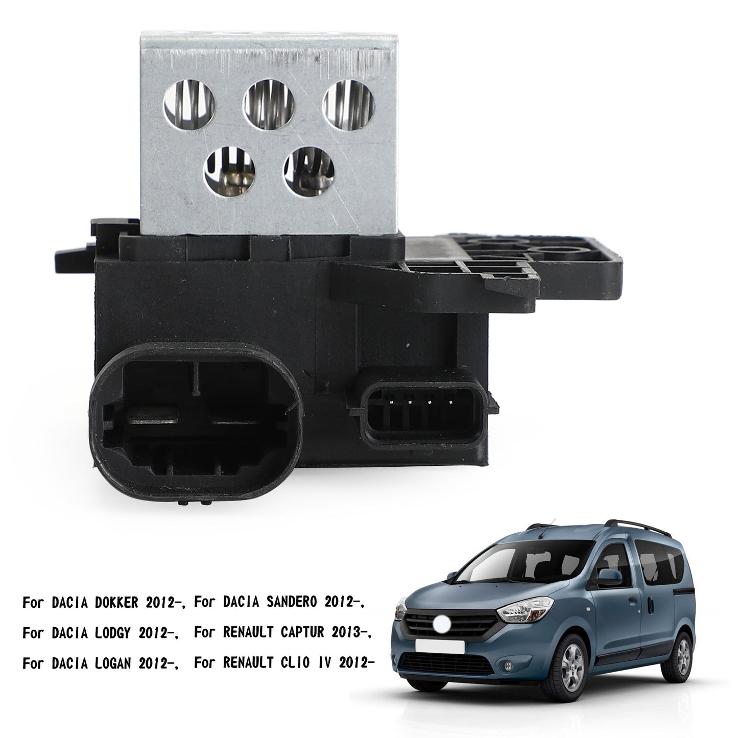 Résistance de moteur de ventilateur de radiateur 255509263R pour Dacia Dokker Lodgy Logan