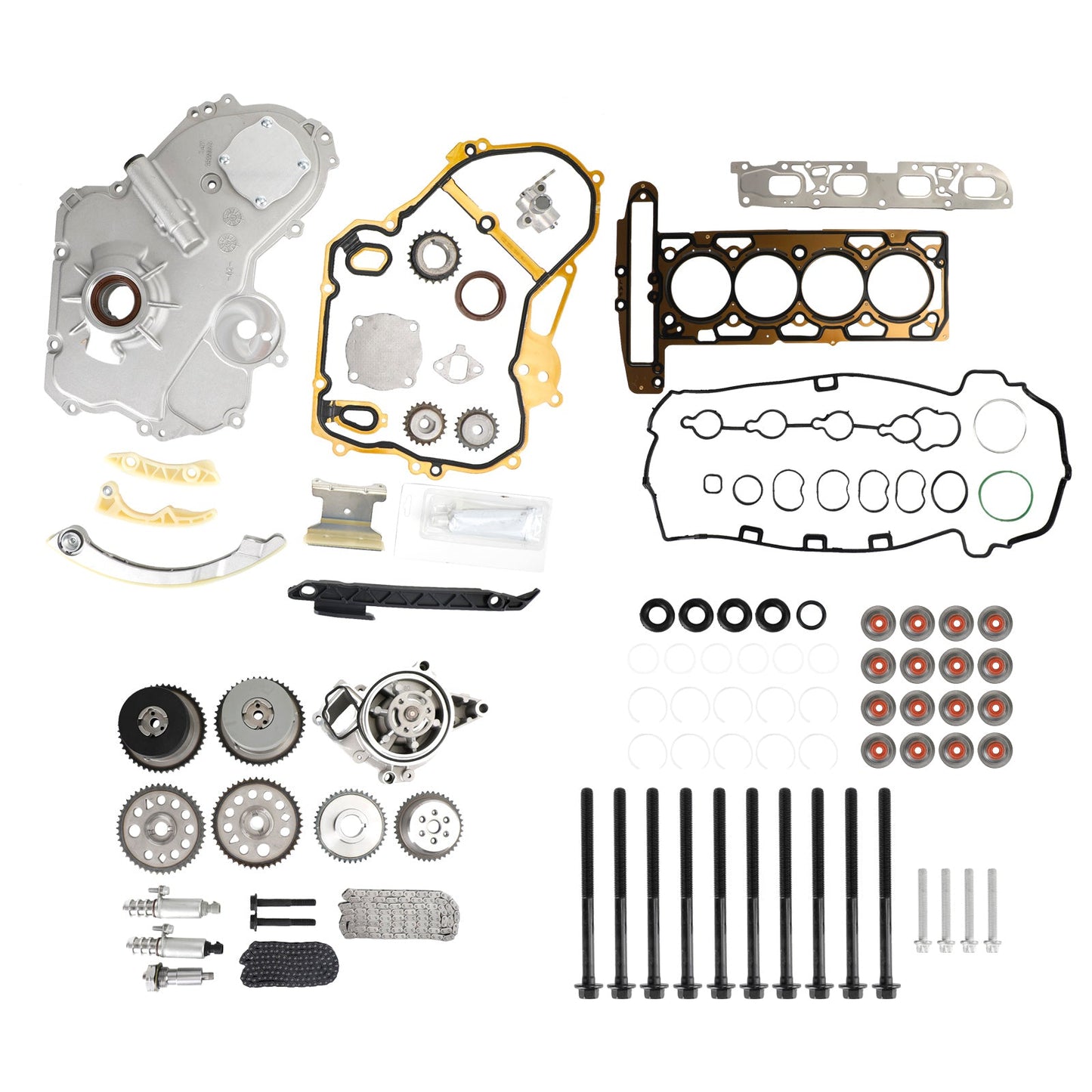 2007-2010 Saturn SKY 2.0L 2.4LSteuerkettensatz ?lpumpe Selenoid-Aktuator Getriebeabdeckungssatz HS26517PT 90537632