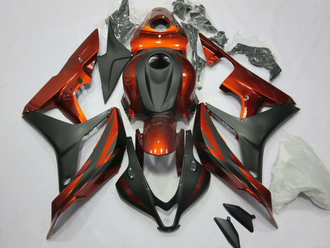 Amotopart 2007 2008 CBR600RR Honda Carénage Orange &amp; Noir Kit