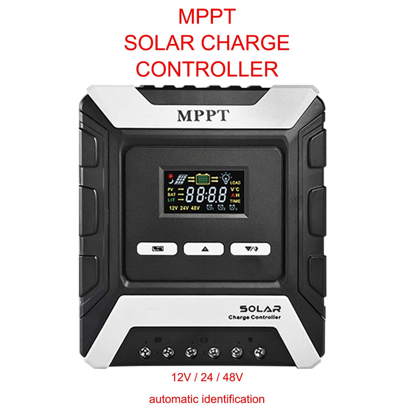 12/24/48V 30A MPPT panneau de contrôleur de charge solaire régulateur de batterie double USB