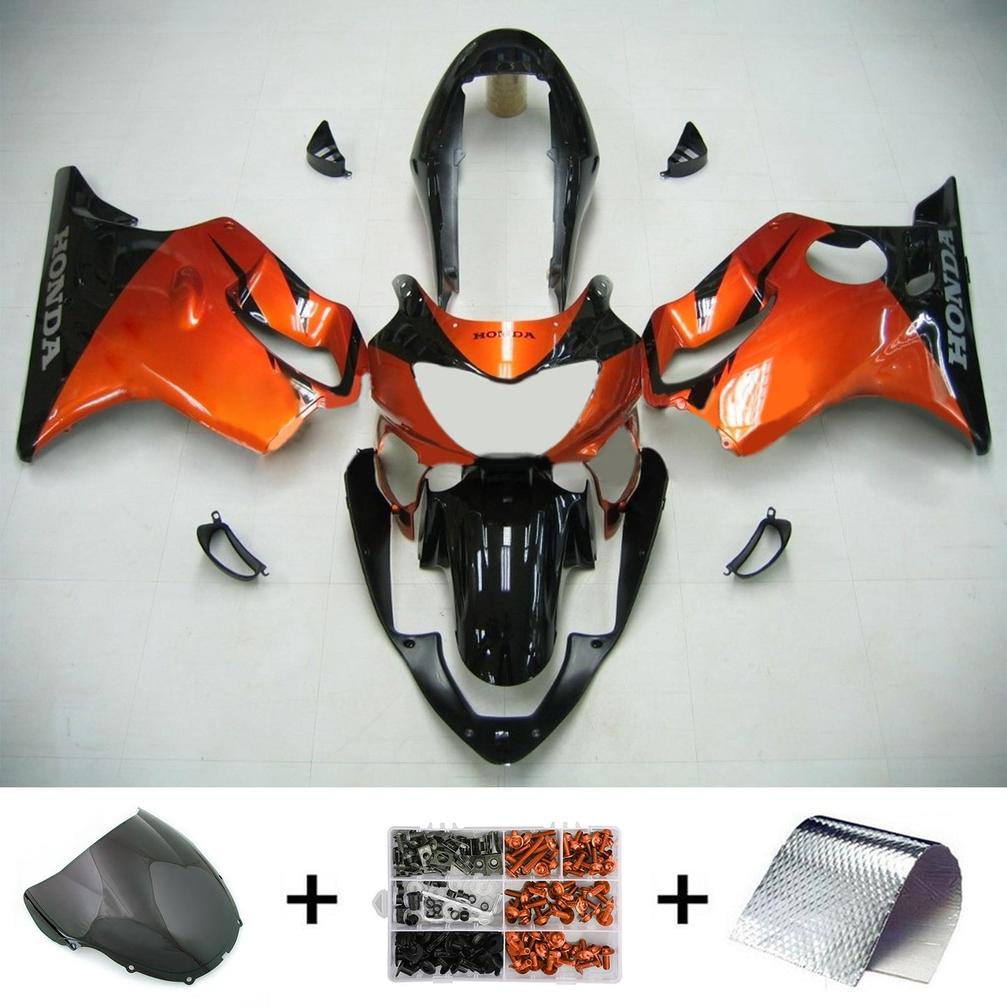 Amotopart Honda CBR600F4 1999-2000 Verkleidungssatz Karosserie Kunststoff ABS