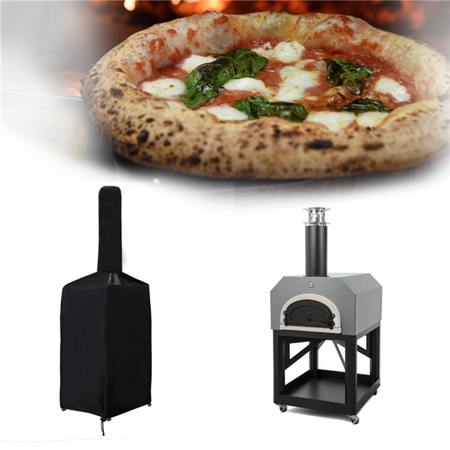 Robuste Outdoor-Pizzaofen-Abdeckung, Brotofen, Grill, wasserdichter Staubschutz