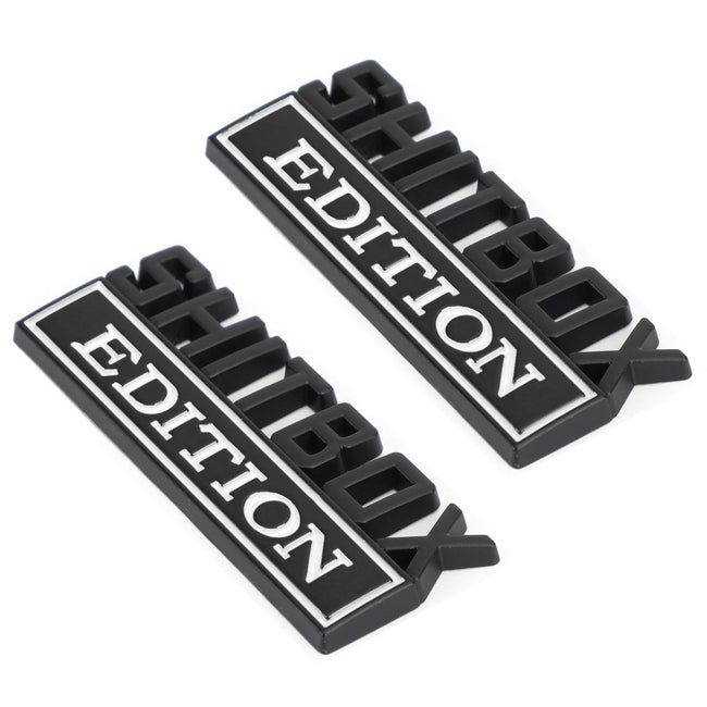 2pc Shitbox Edition Emblem Decal Badges Autocollants Pour Ford Chevy Car Truck #C