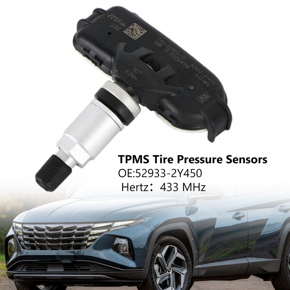 1x TPMS-Reifendrucksensor 52933-2Y450 für Hyundai IX35 Tucson