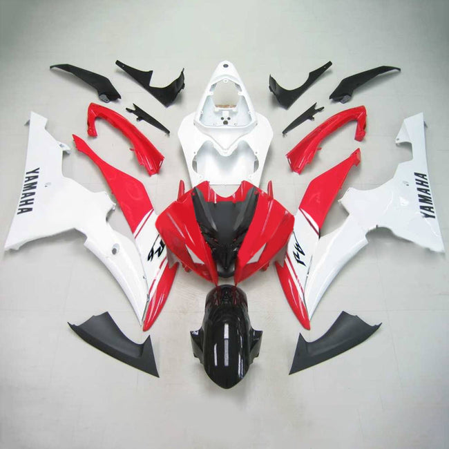 Amotopart Yamaha 2008-2016 YZF 600 R6 Red White Abzugskit