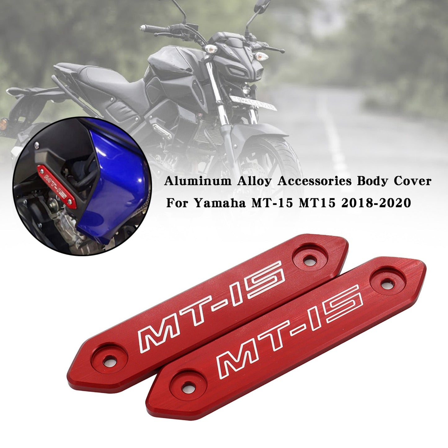 Aluminiumlegierung Accessoires Körperschutz für Yamaha MT 15 MT-15 MT15 2018-2020 Generic