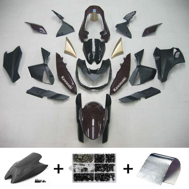 Amotopart Kawasaki Z1000 2010-2013 Schwarzverkleidungskit