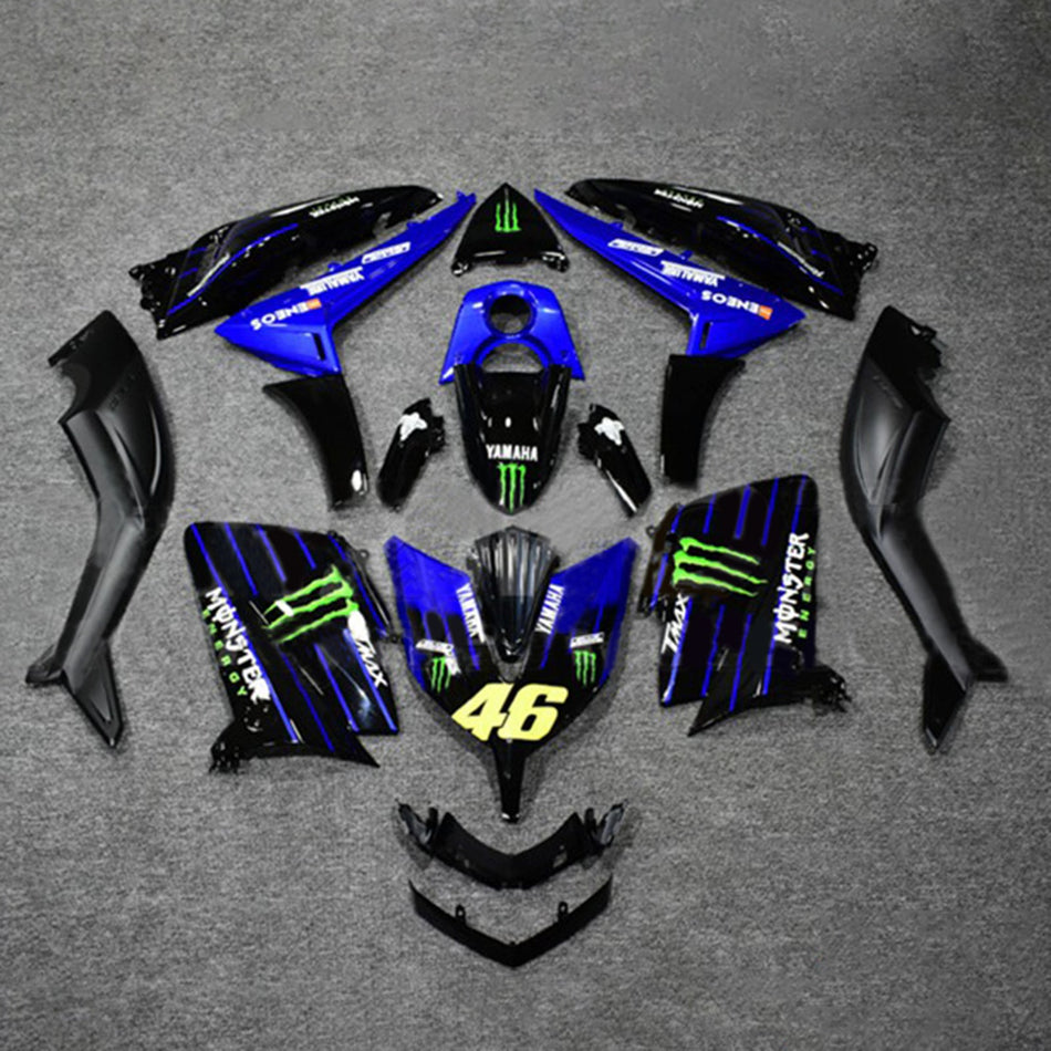 Amotopart Verkleidungsset f¨1r Yamaha T-Max TMAX530 2015¨C2016, Karosserie, ABS