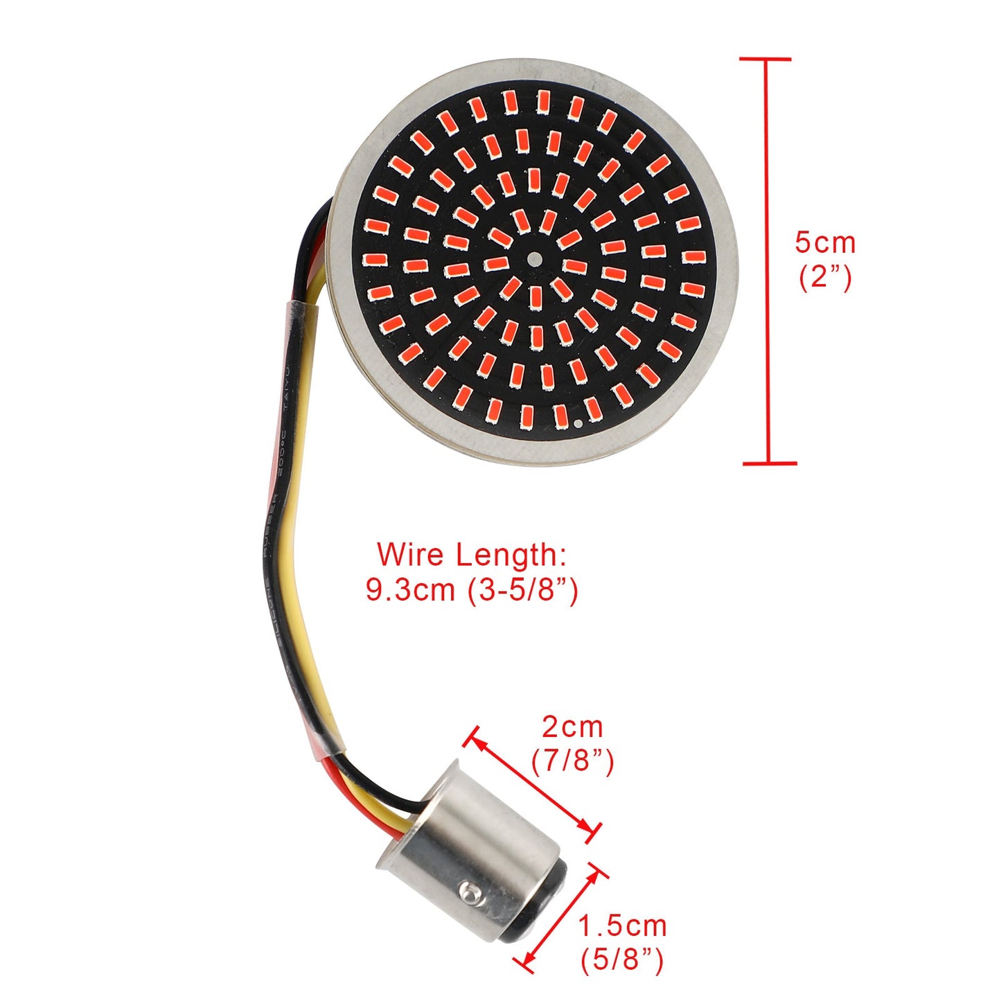 1157 LED-Blinkereinsätze Lampe Passend für Softail Touring Dyna Sportster Generikum