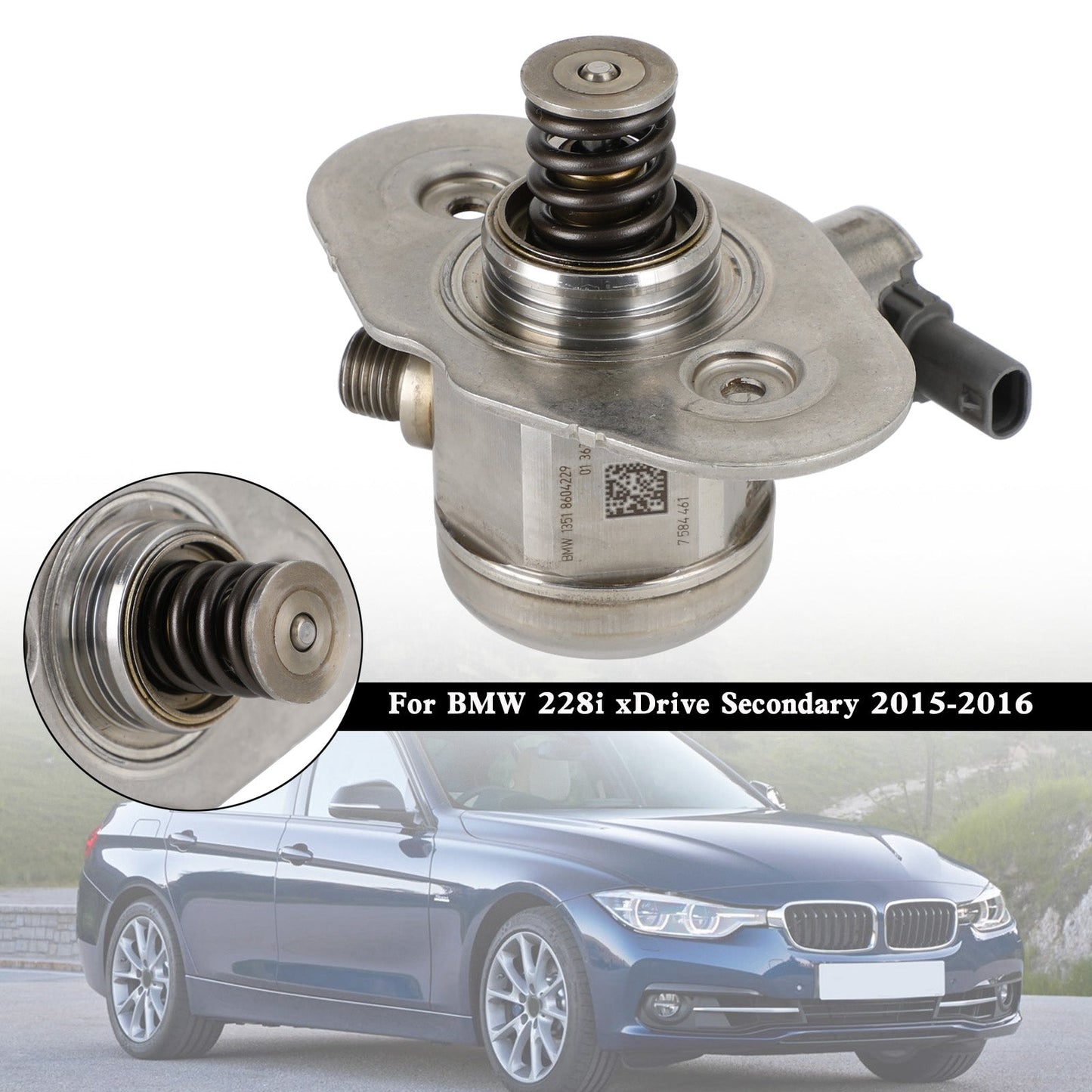 2015–2016 BMW 228i xDrive 428i Gran Coupé 528 528i sekund?re Hochdruckkraftstoffpumpe 13518604229 0261520281