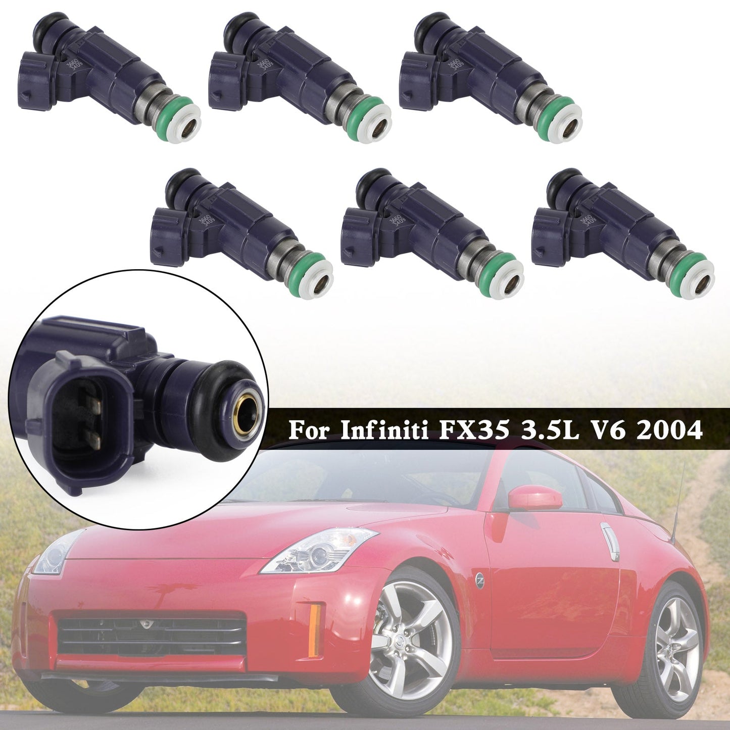 6 STüCKE Kraftstoffeinspritzdüsen FBJC100 Passend für Nissan 350Z 2003-04 Passend für Infiniti G35 2003-2004