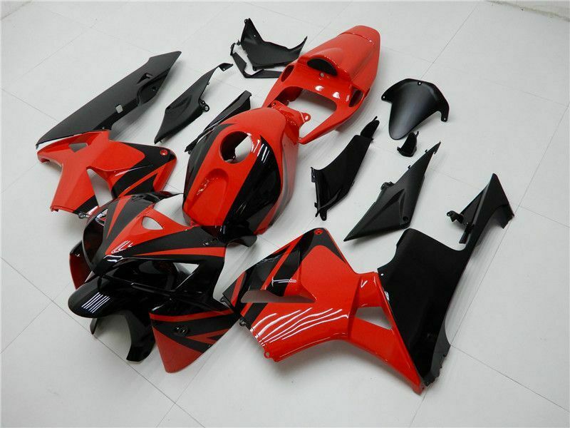 Amotopart 2005-2006 CBR600RR Honda Verkleidung Black Red Kit