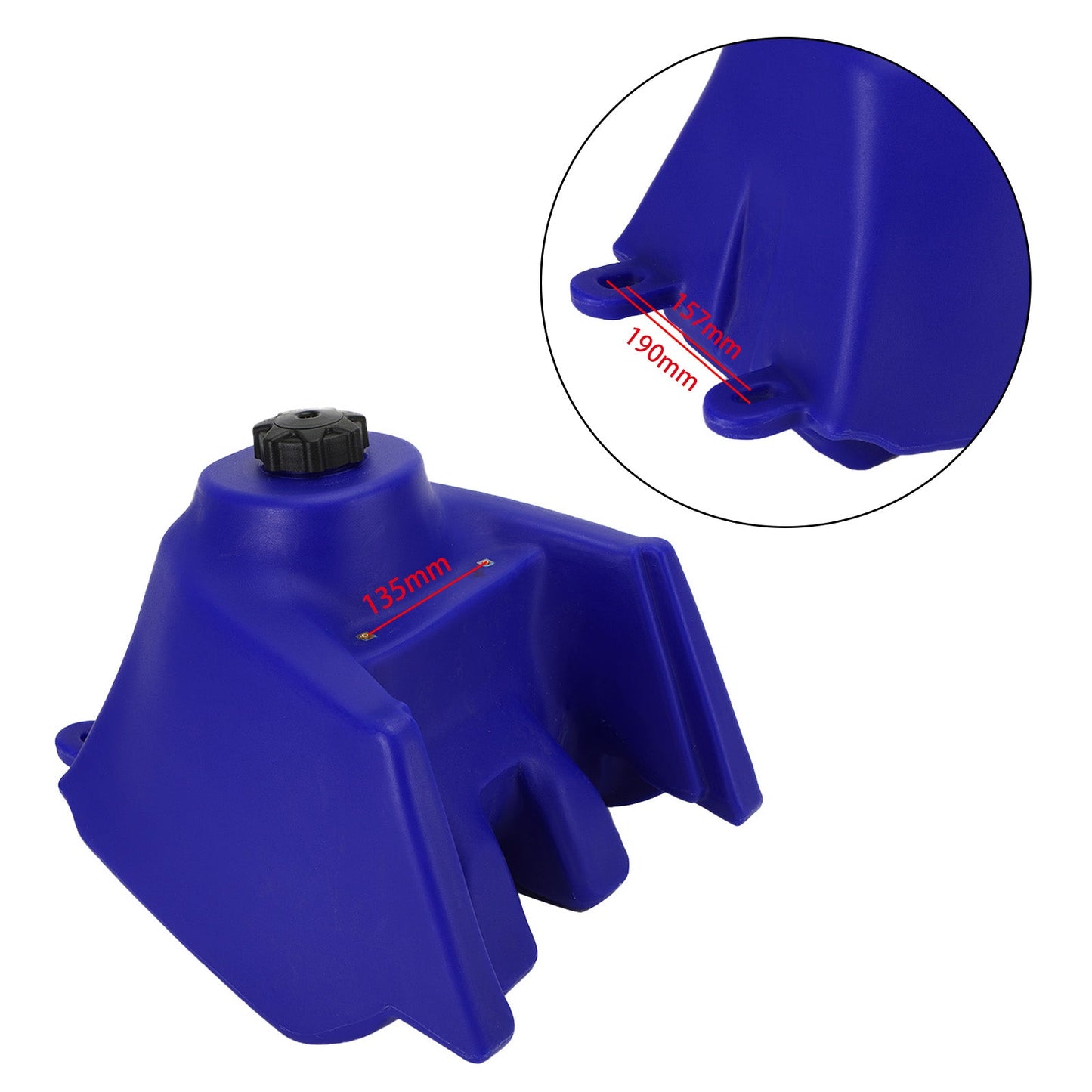 Réservoir de carburant surdimensionné de 5,6 gallons pour Yamaha Banshee 350 1987-2006 Bleu générique