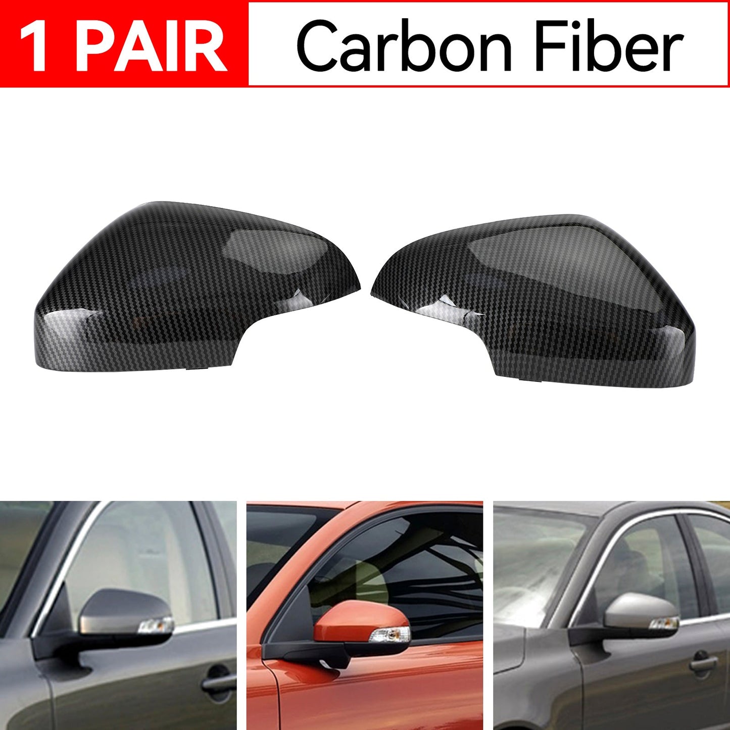 Carbon Faser Rückspiegel-Spiegelabdeckungskappe für Volvo S80 3.2 2008-2011