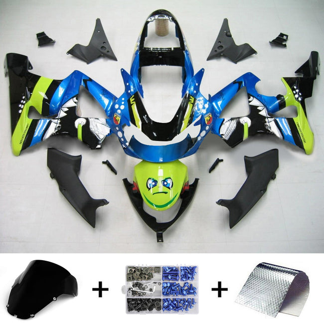 Amotopart Honda CBR929RR 2000-2001 Kit de carénage Corps Plastique ABS