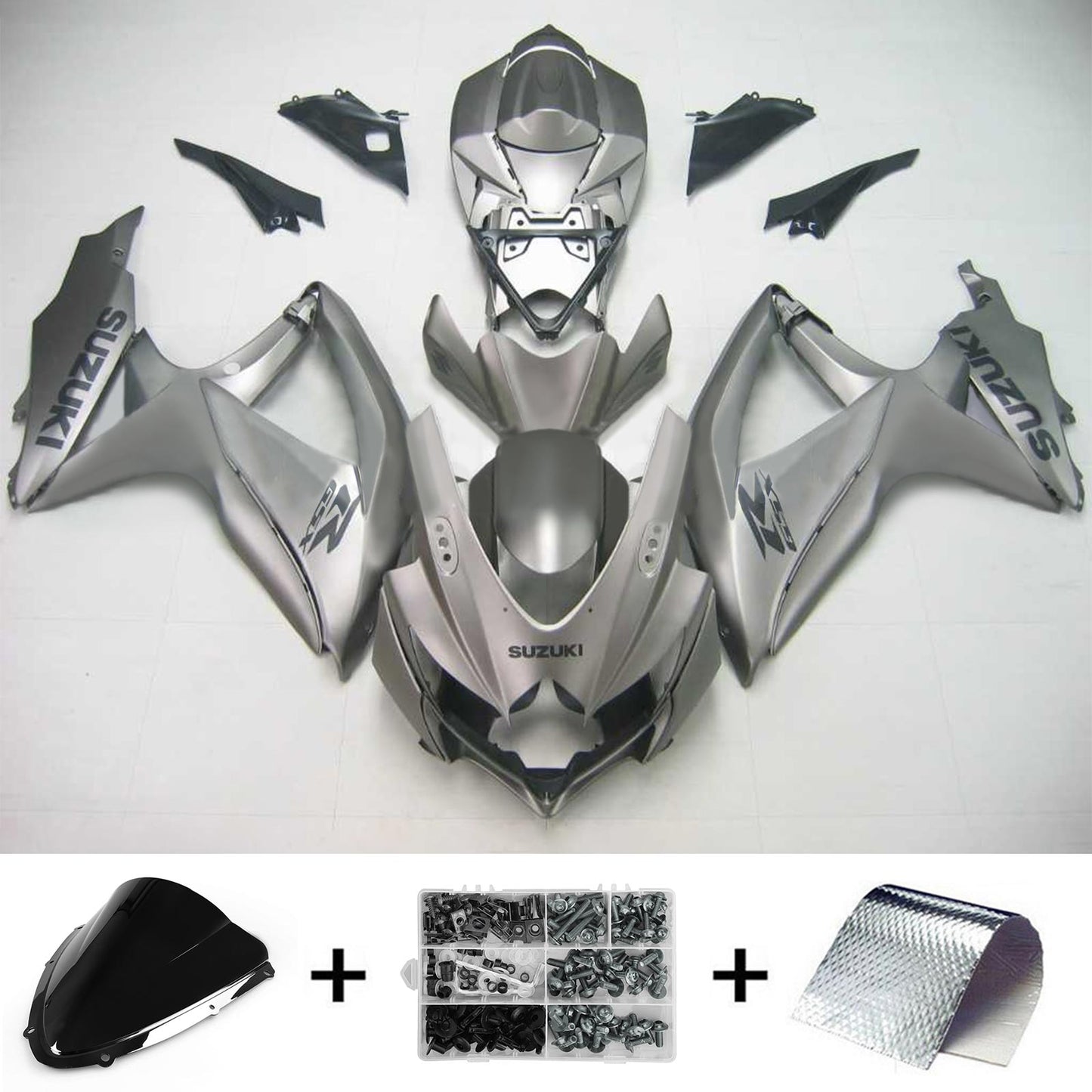 Amotopart Suzuki GSXR 600/750 2008-2010 Verkleidungskit Karosserie Kunststoff ABS K8