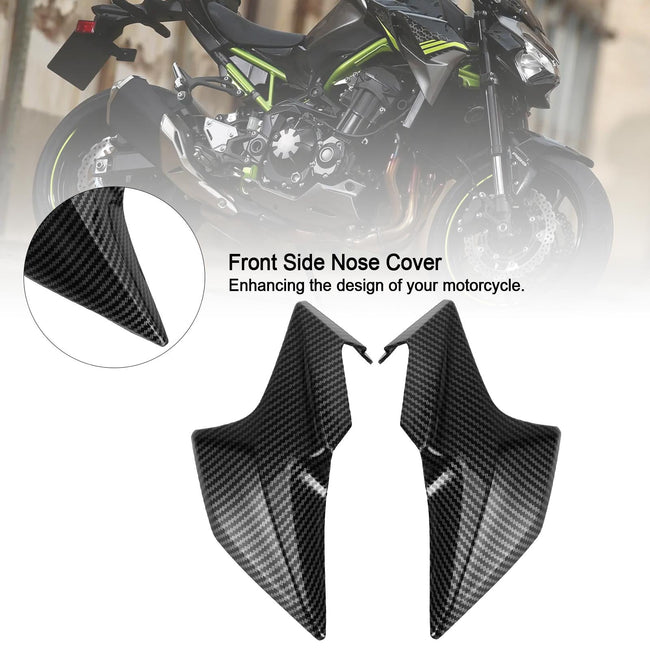 Carbon Front Side Nasenabdeckung Scheinwerferverkleidung für Kawasaki Z900 2020-2021