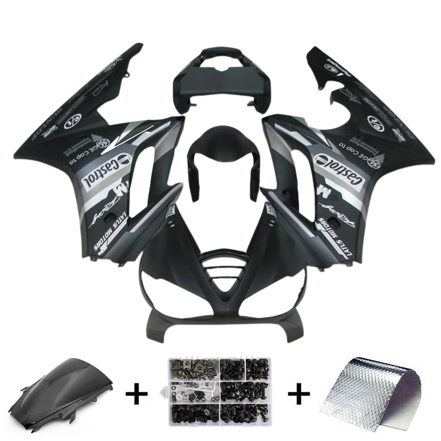 Amotopart Triumph Daytona 675 2009–2012 Verkleidungsset, Karosserie, Kunststoff, ABS