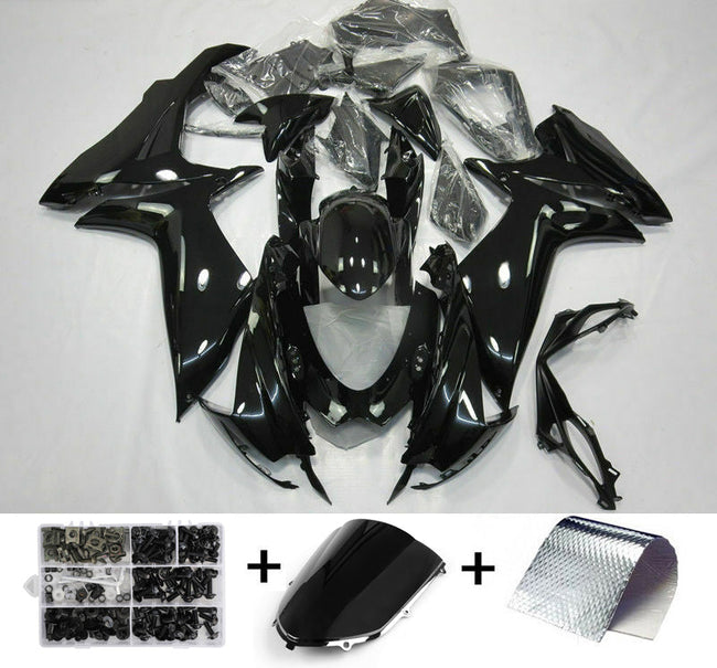 AMOTOPART-Verziehung Injektion Plastik Kit glänzend schwarz für Suzuki GSXR600/750 2011-2019 K11 Generic Generic