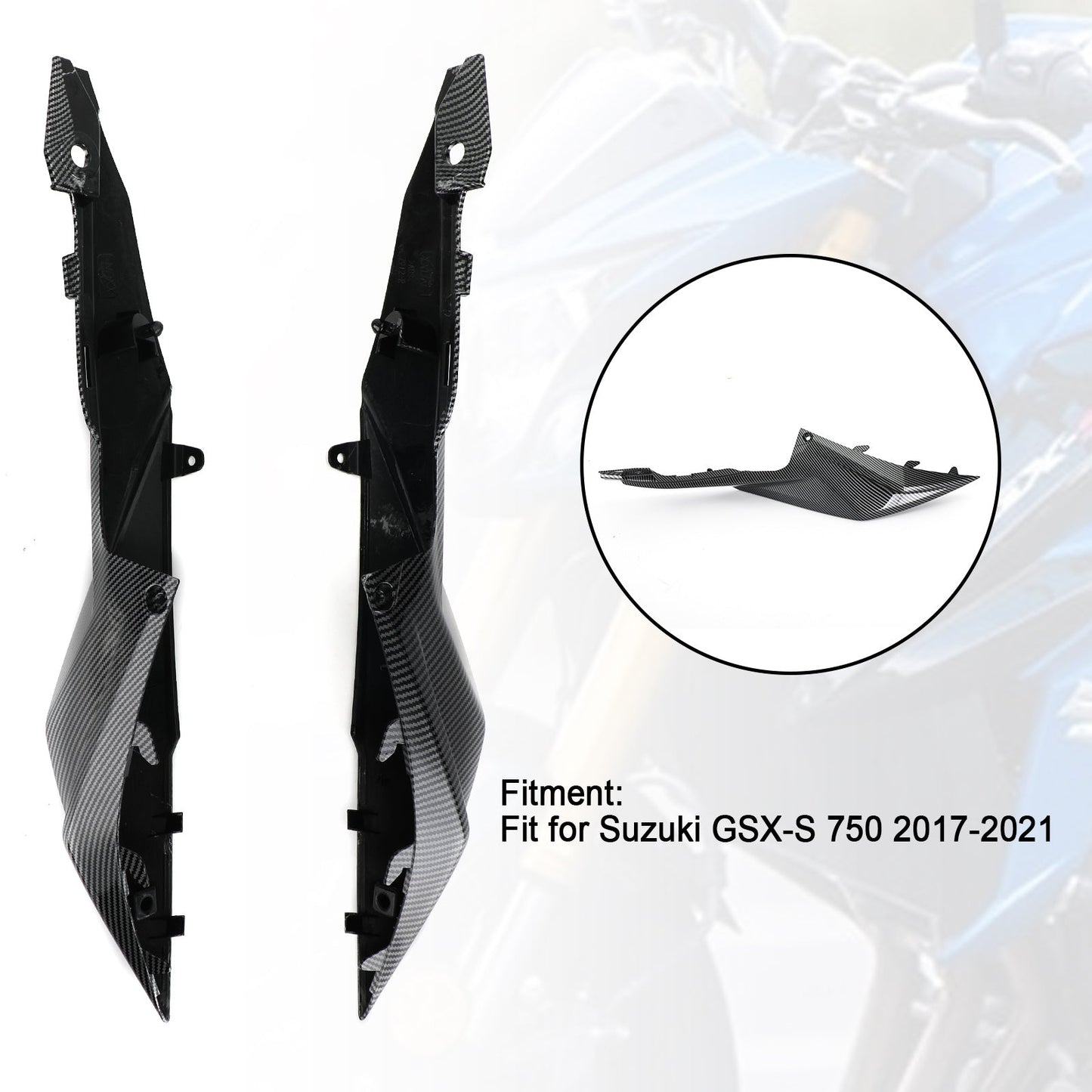 Hinten Heckseite Fahrersitzabdeckung Verkleidung für Suzuki GSX-S750 2017-2021 Generic