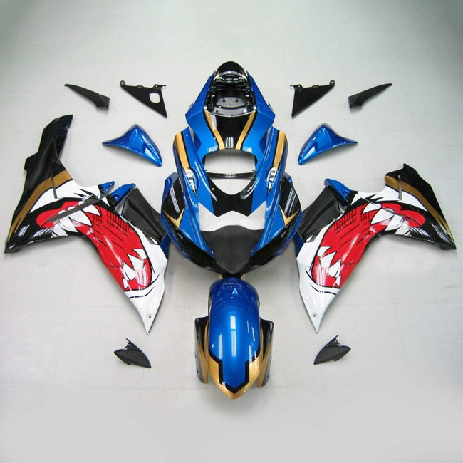 Amotopart Suzuki GSXR 600/750 2011-2022 K11 Verkleidungs Kit Körperwerk Kunststoffbauch