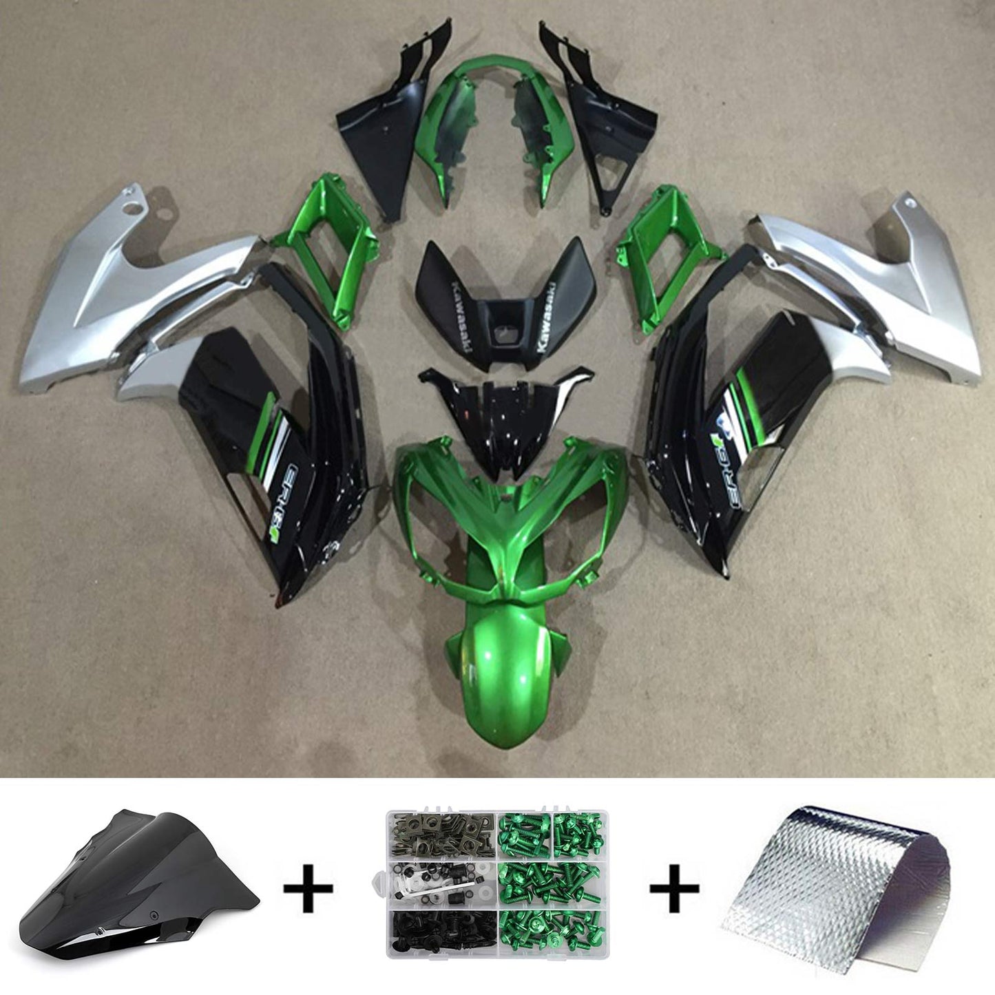 Kit de vente AMOTOPART pour Kawasaki ER6F/Ninja650 2012-2016 Générique