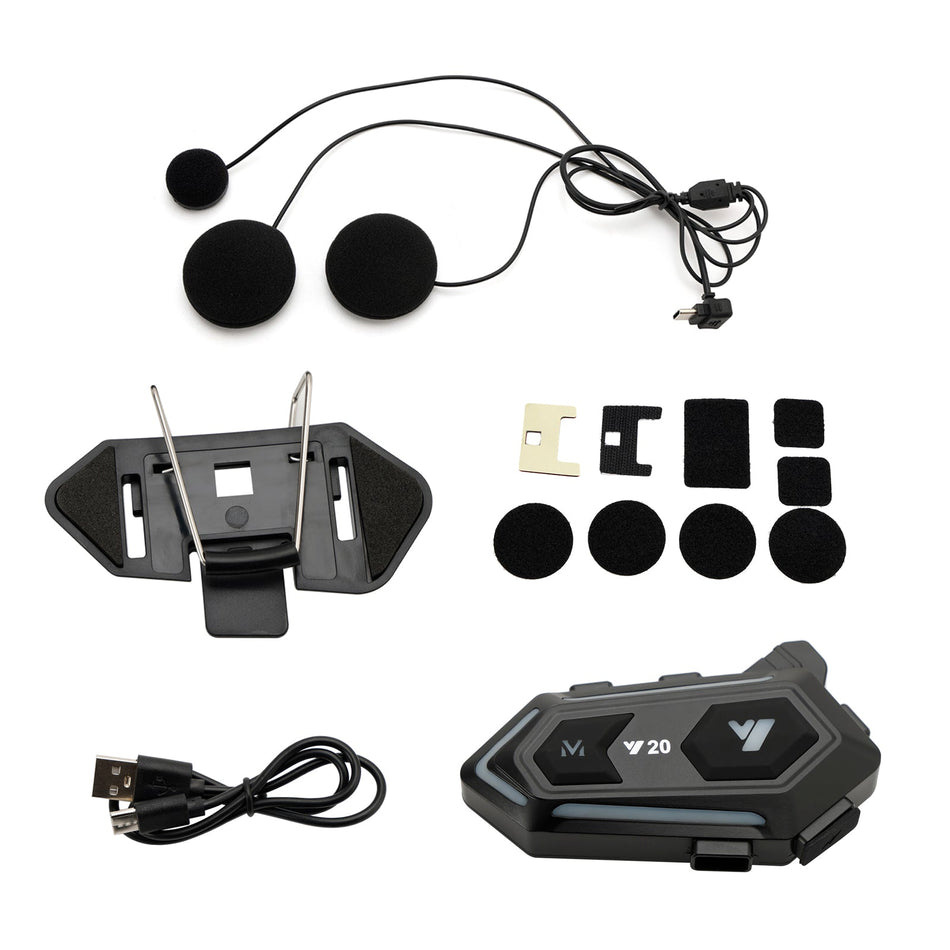 Helm Bluetooth Kopfh?rer Headset Wireless Player Universal Y20 Für Motorrad