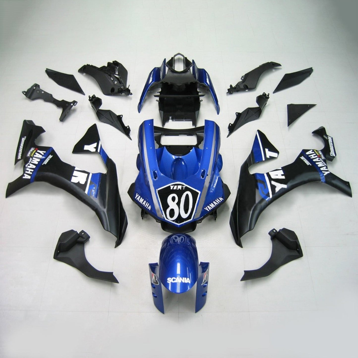 Amotopart Yamaha YZF R1 2020-2024 Verkleidungskit Karosserie Plastikabbs