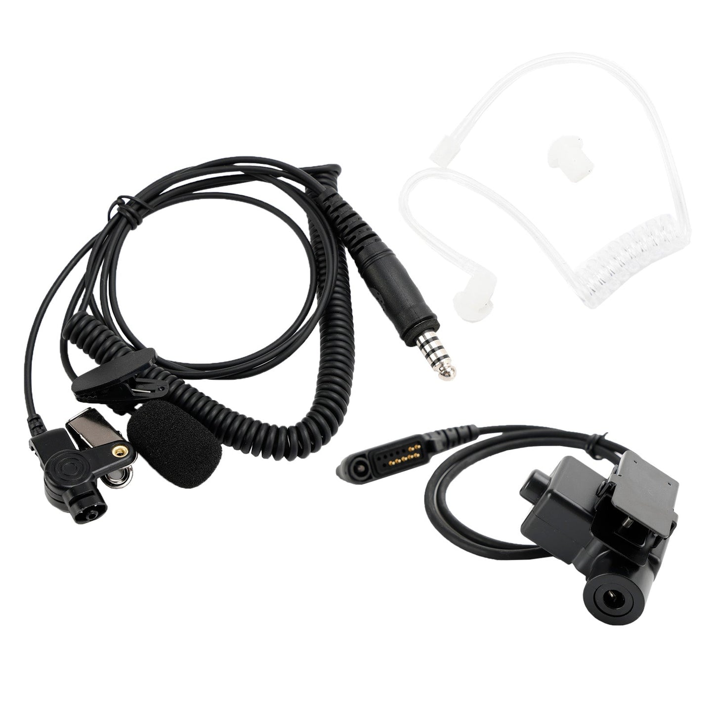 Für HYT PD680 PD685 X1E X1P 6-Pin PTT 7,1-A3 Transparent Rohr Headset mit Mikrofon