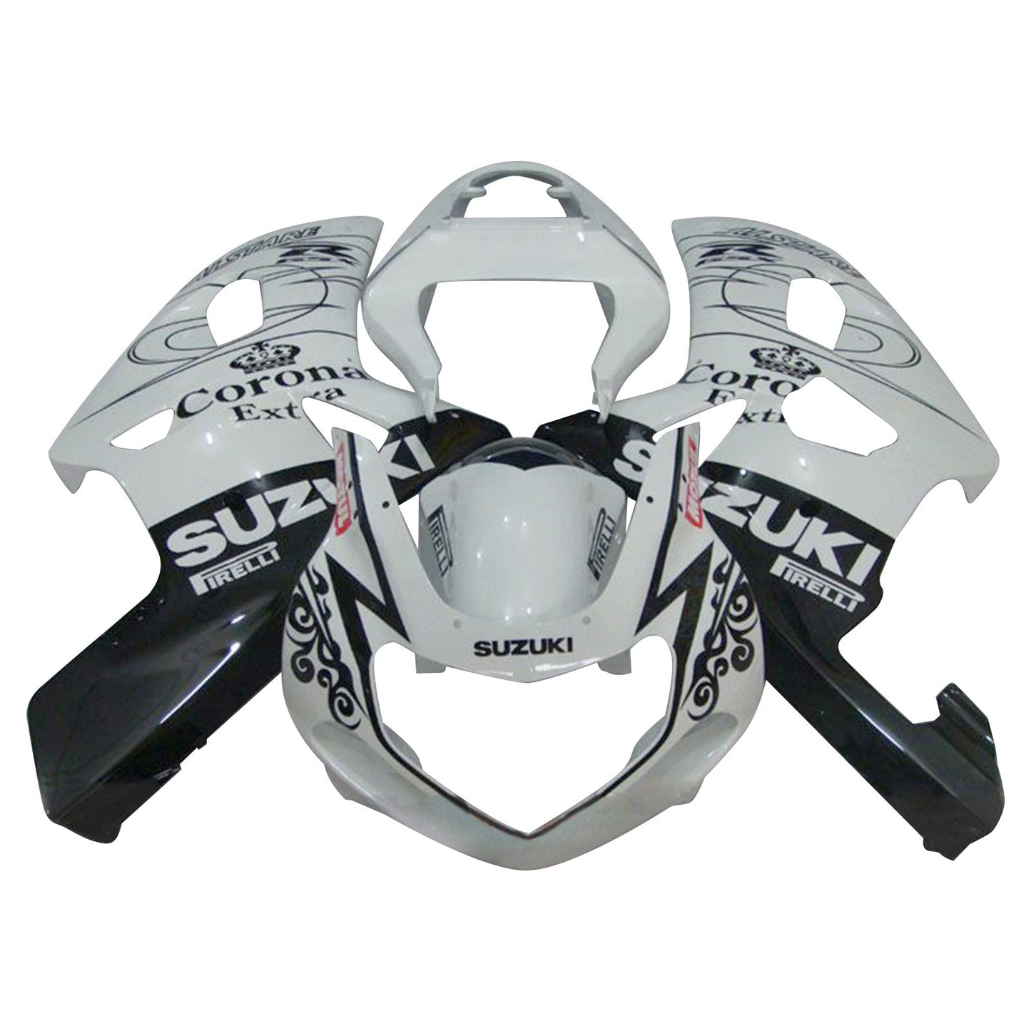 Amotopart Suzuki GSXR1000 2000¨C2002 K1 K2 Verkleidungsset, Karosserie, Kunststoff, ABS