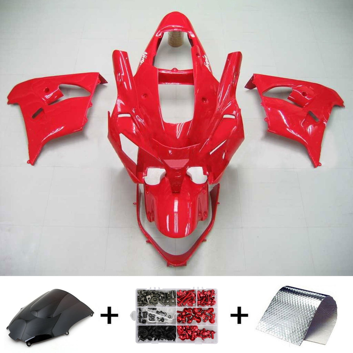 Amotopart Kawasaki 2002-2003 ZX9R Redverrückte Kit