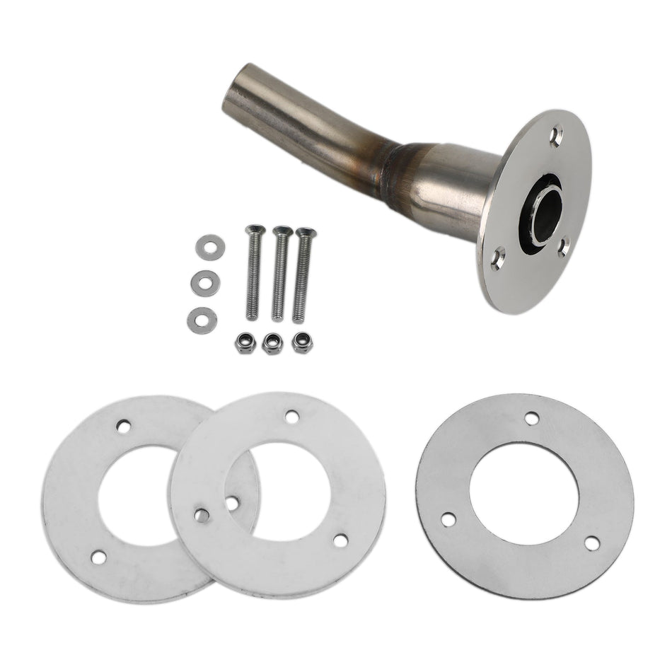 Abgasauslass + Rückschild & Fixierungen für Eberspacher für Webasto -Heizung 24mm