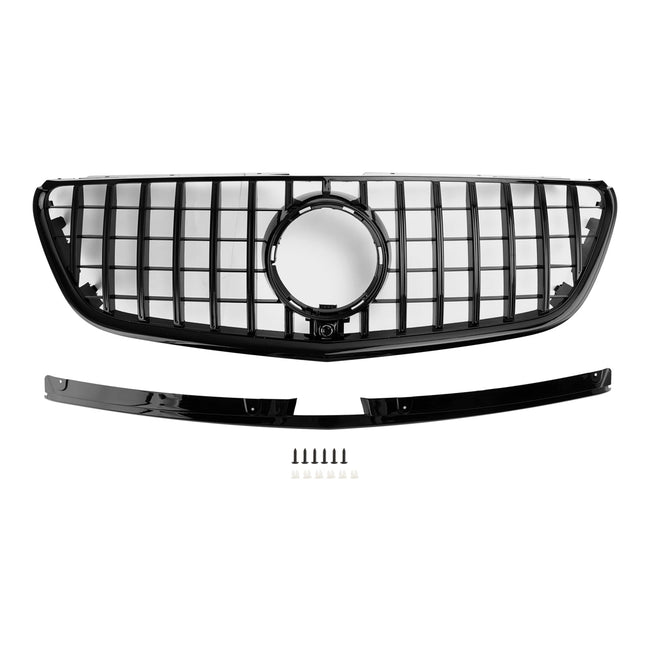Mercedes Vito W447 2015-2019 GT Stlye Gloss Black Front Bumper Grill Grille