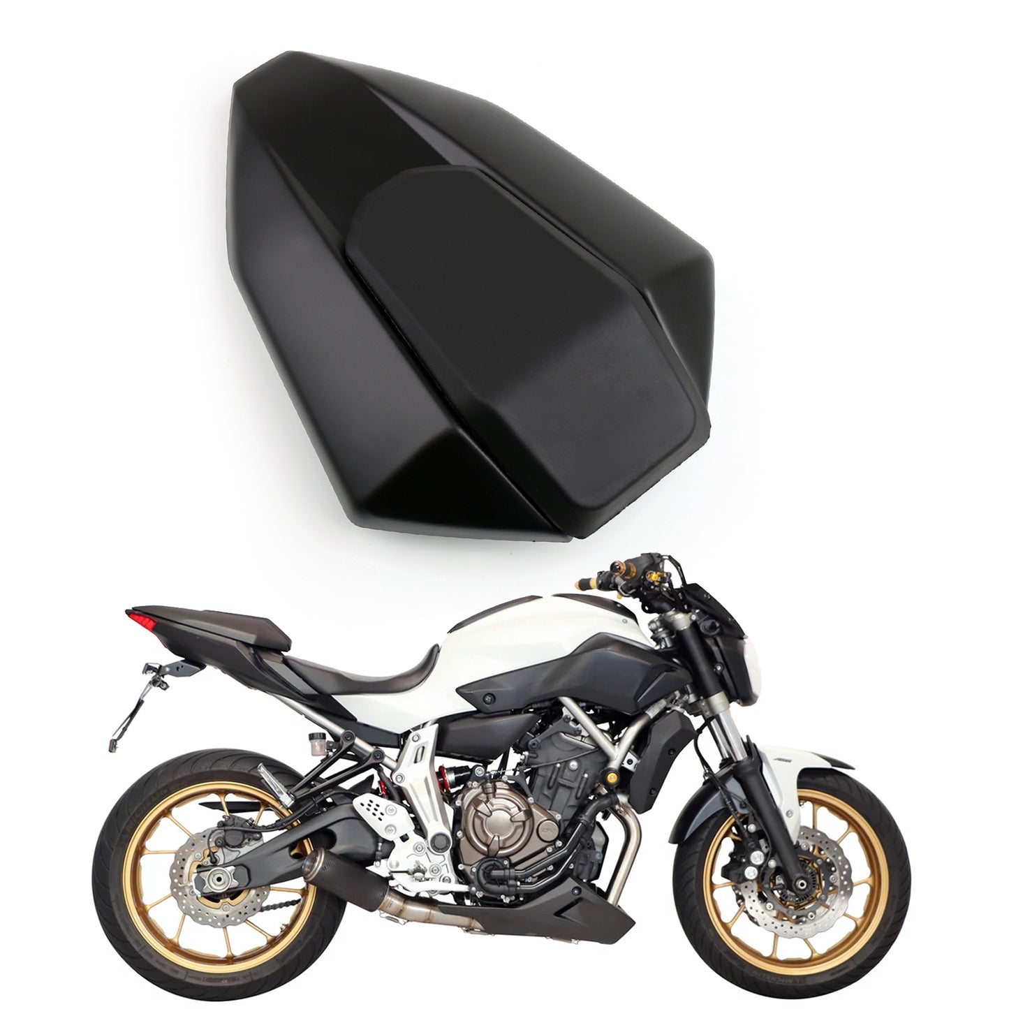 Sozius Rücksitz Solo Motorhaube Abdeckung Fit 13-17 Yamaha MT-07 FZ-07 FZ07 BLAC