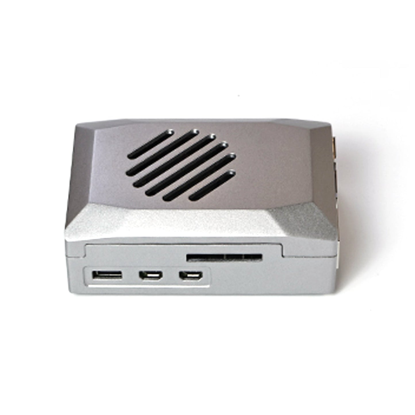 Silver Shadow Shell Raspberry pi5 Schutzbox, ABS-Material, Drehzahlregelung, Lüfter