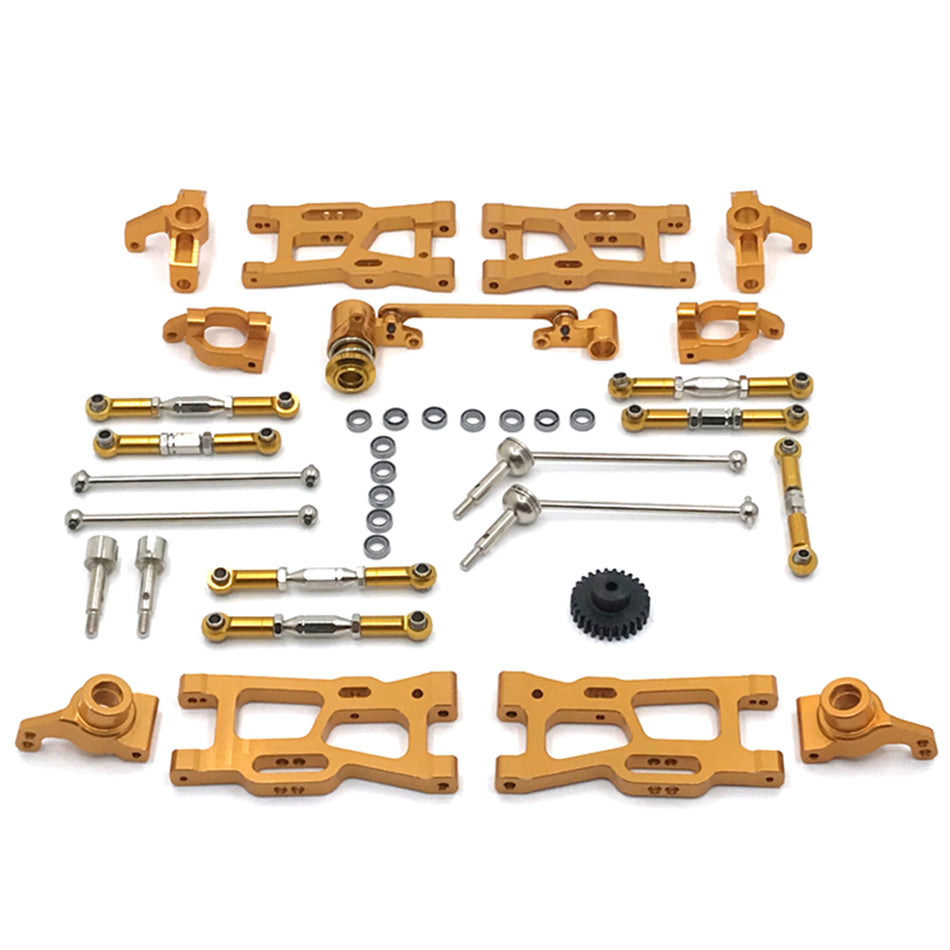 12Pcs Upgrade RC Teile Kit Für Wltoys 144001 144002 124016 124017 124018 124019